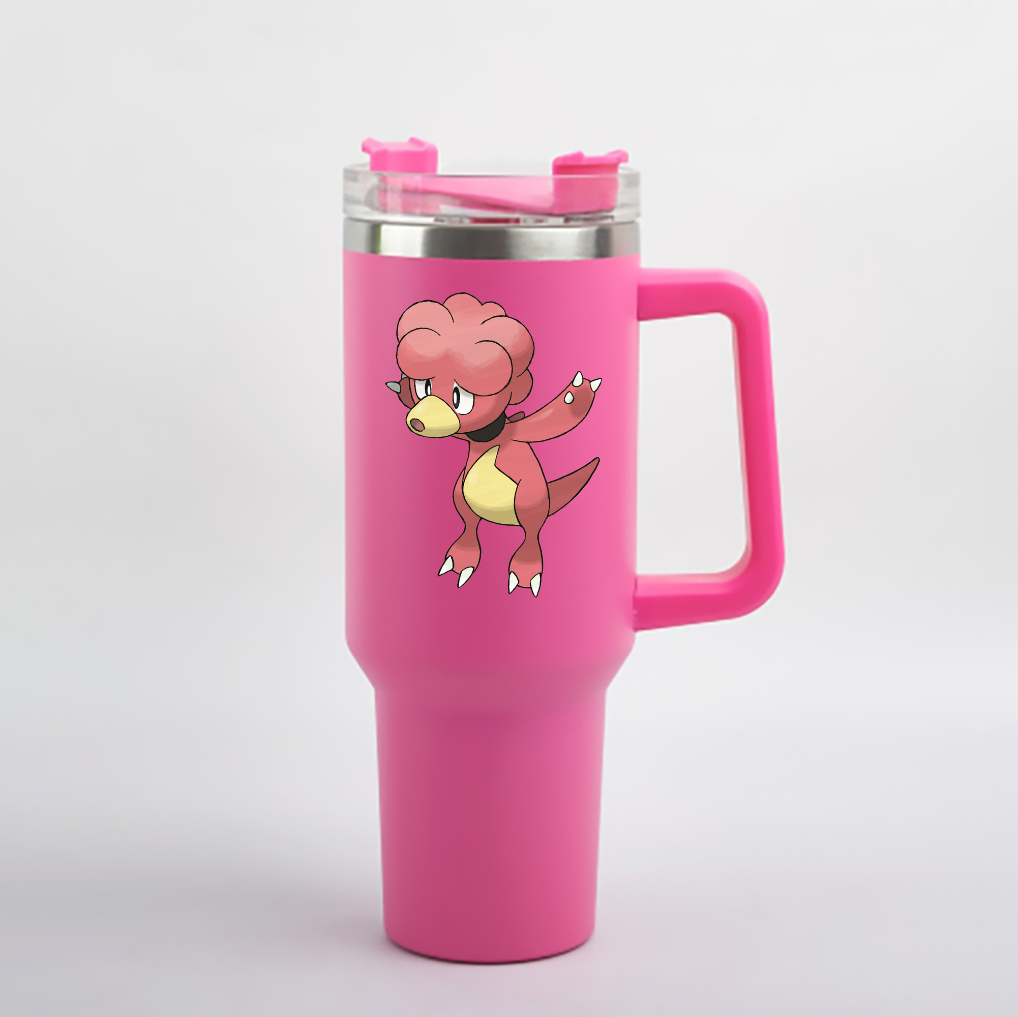 （画像用） ポケットモンスター Pokémon 1200mL車用タンブラー - クリスタルステッカー（プラスチックストロー付き）